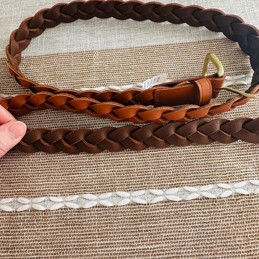 LOFT Brown Braided Belt - Picture 7 of 7